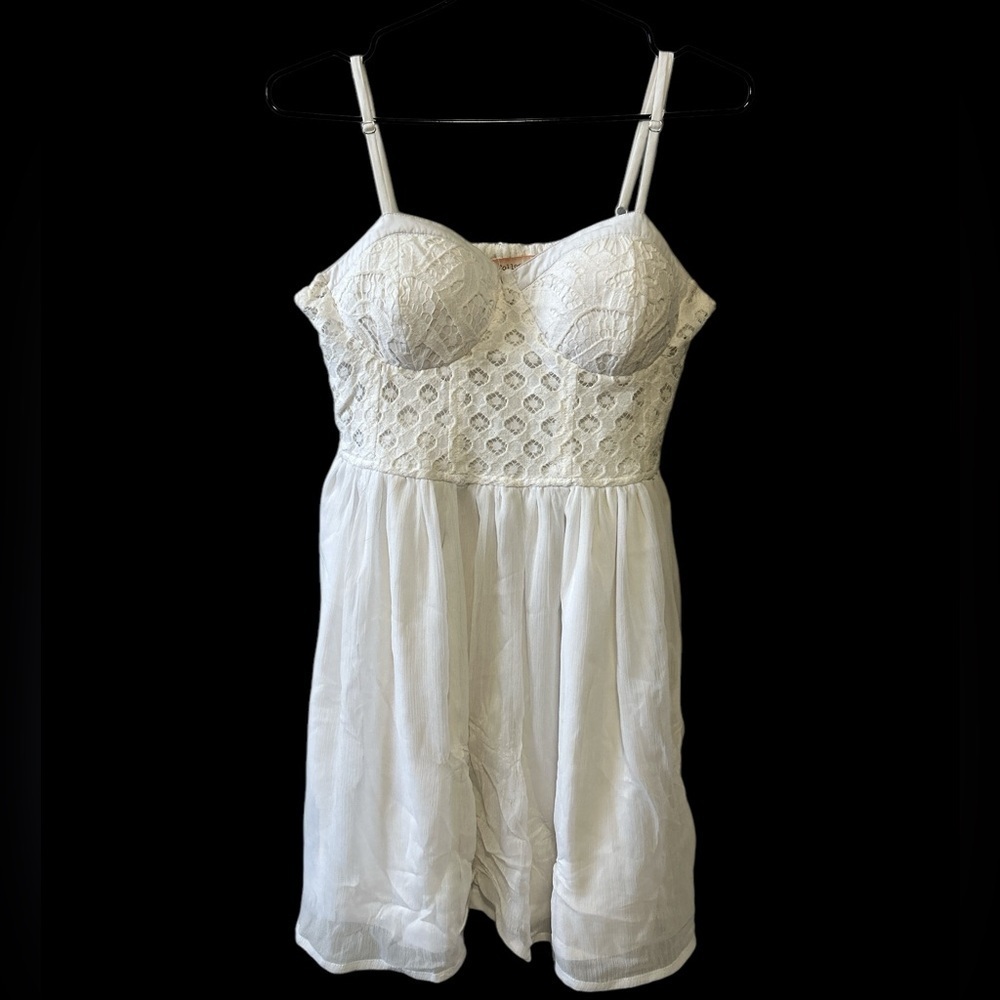 5 For $50 C White Lace Overlay Dress